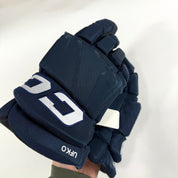 Used Navy CCM Tacks Pro Gloves | 14" | D371