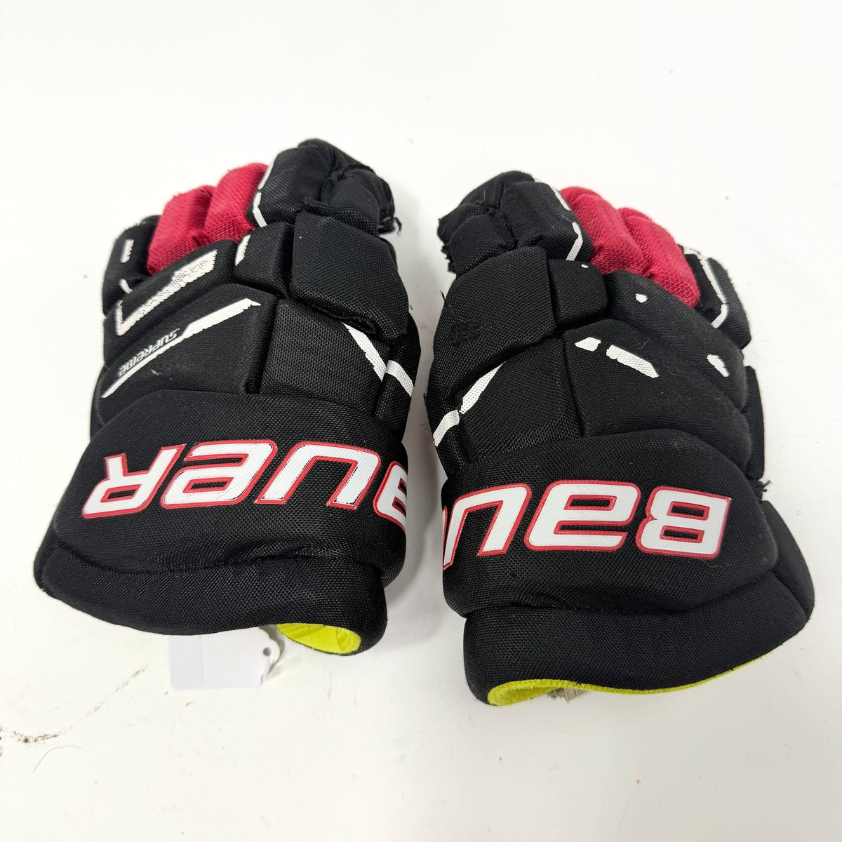 Used Black and Red Bauer Supreme M3 Gloves | 11" | AB404