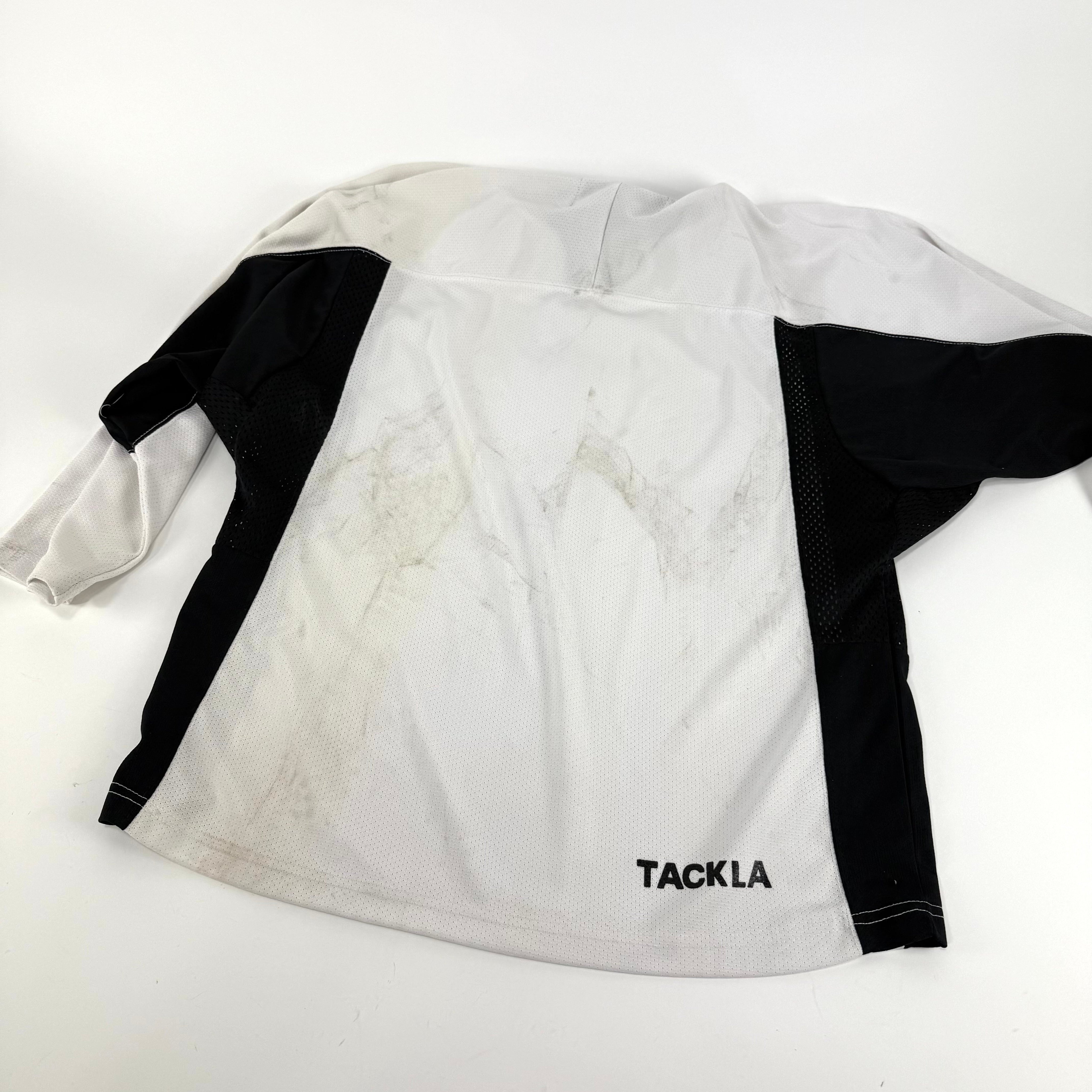 Used White Tackla Practice Jersey | Small | U189 - Top Flight Hockey