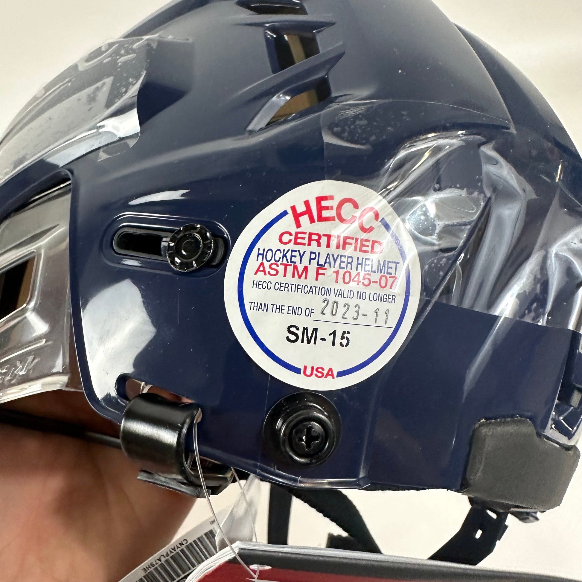 Brand New Navy CCM Tacks 110 Helmet - Small - #Q248 - Top Flight Hockey