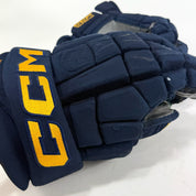 Used Navy STL Blues CCM HGCL Gloves | 15" | Faksa | D179 - Top Flight Hockey