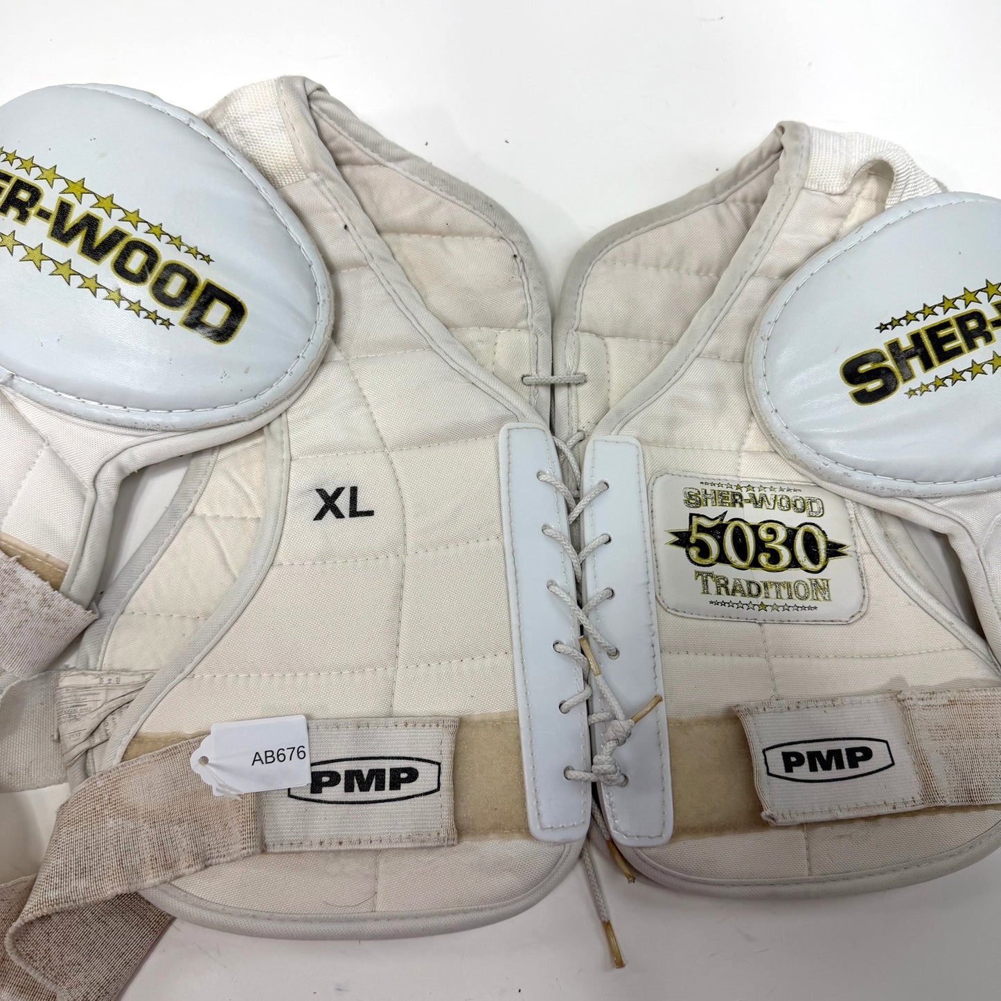 Used Sherwood 5030 Shoulder Pads | Senior XL | AB676