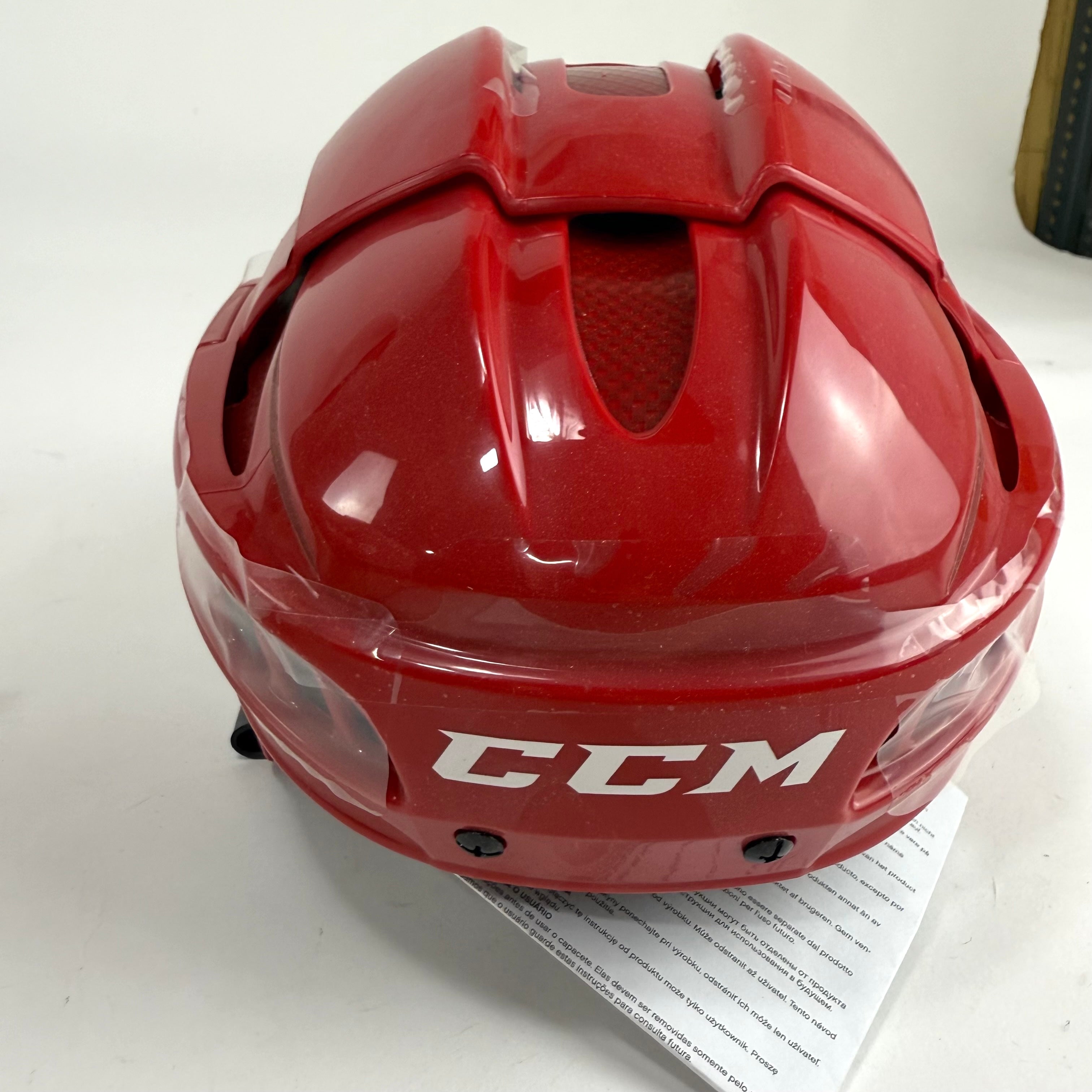 New Red CCM Fitlite Helmet | Medium - Top Flight Hockey