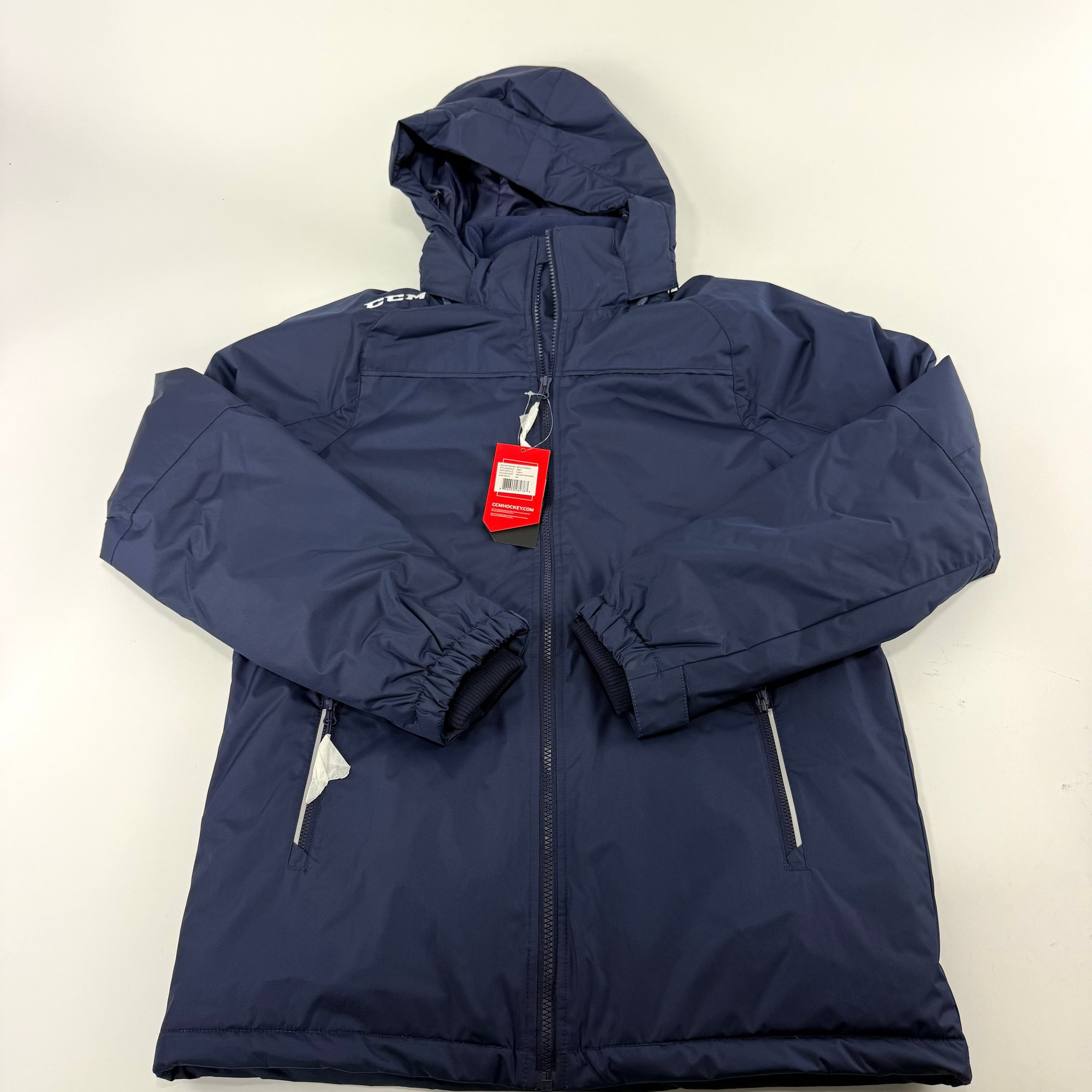 New Navy CCM Mens Team Winter Jacket | Senior S | #888600282763 - Top Flight Hockey