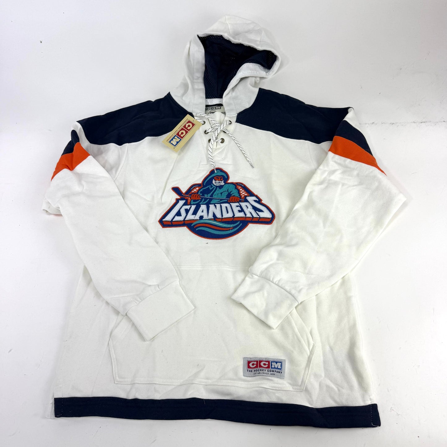 New CCM New York Islanders Jersey Pullover Hoodie | Senior XXL | #191520573461