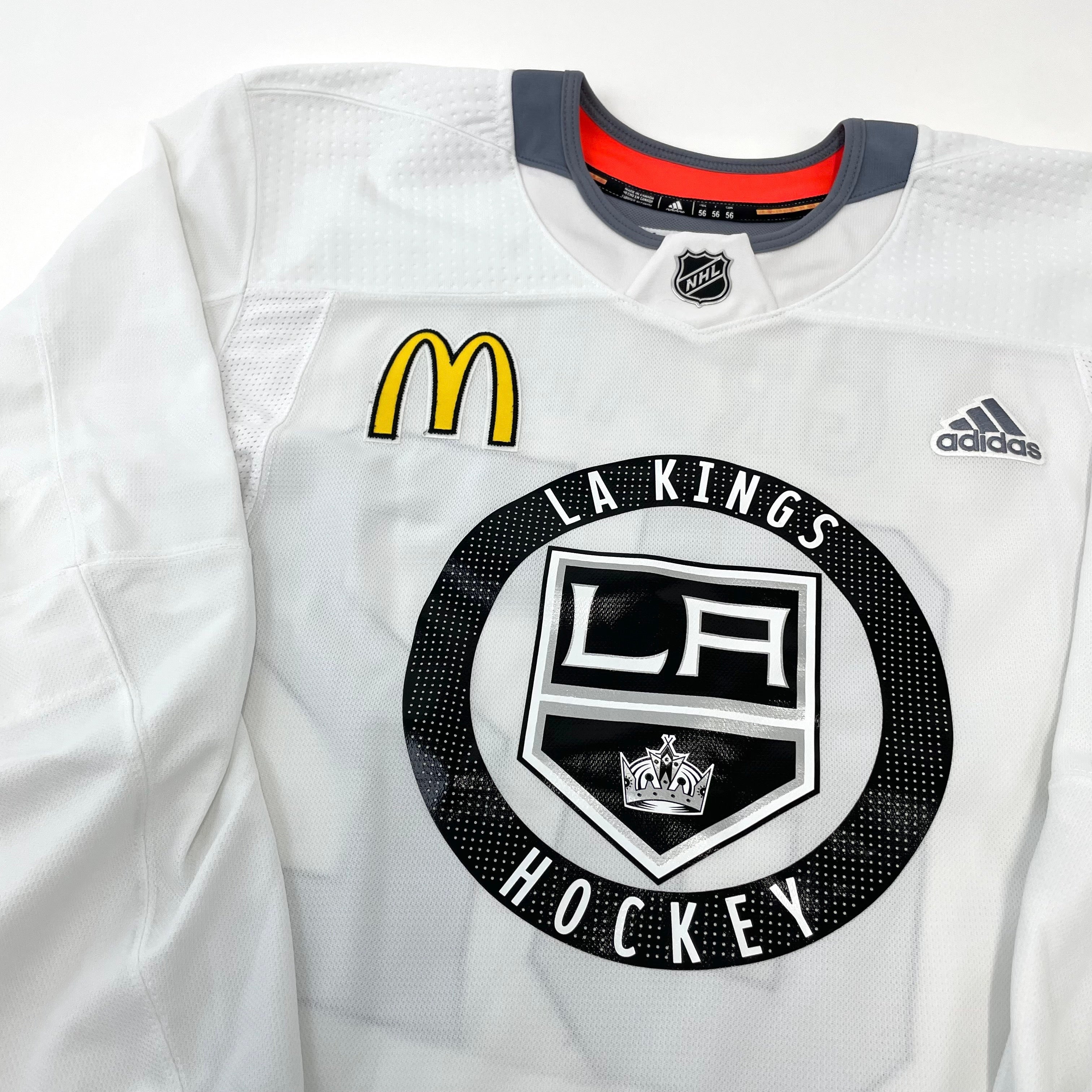 Used LA Kings White MIC Adidas Practice/Camp Jersey | Grans | Size 56 | #62