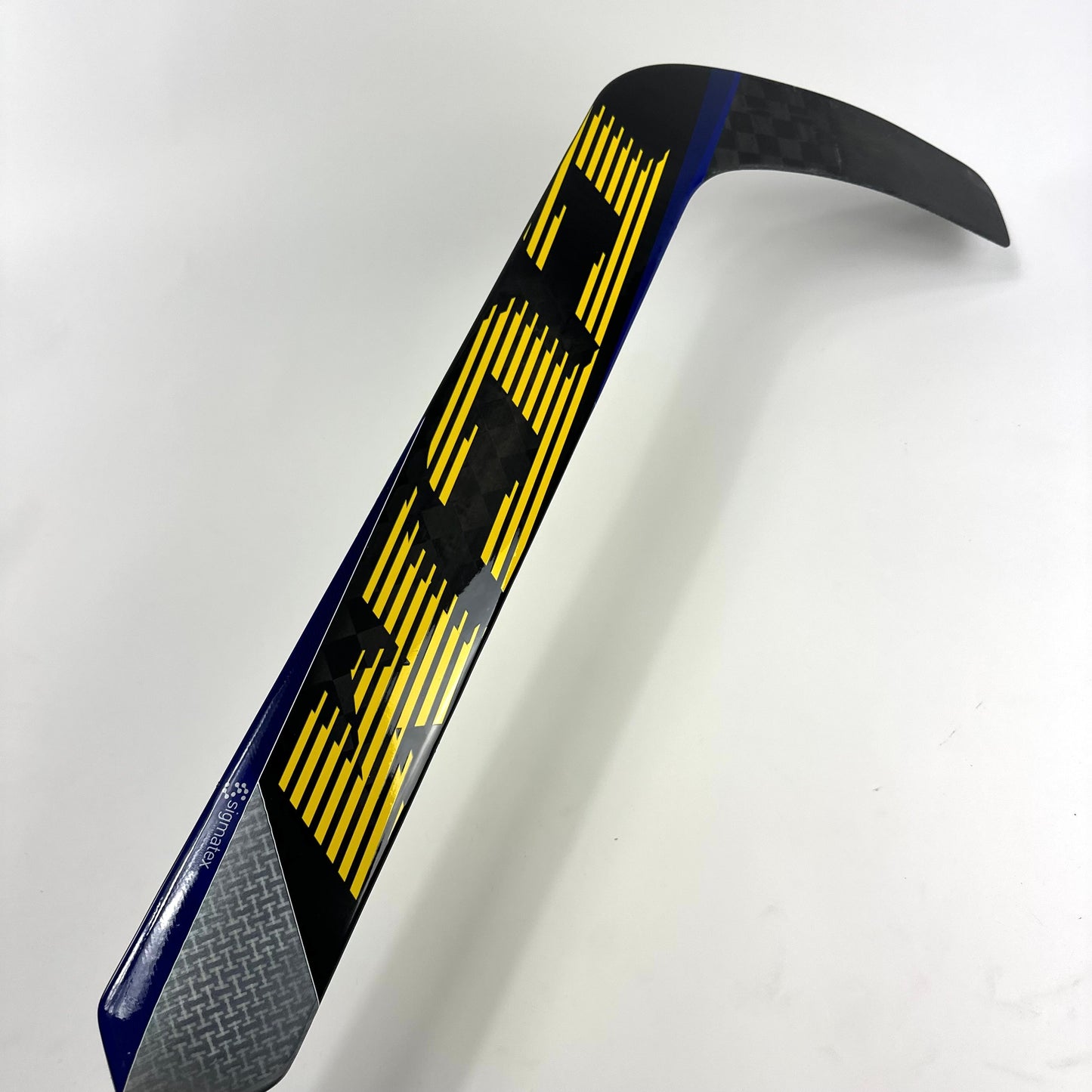 New Regular CCM EFlex 5 Pro Goalie Stick | Gold Blue | 26" Paddle | P4 Curve | Hofer | M526 - Top Flight Hockey