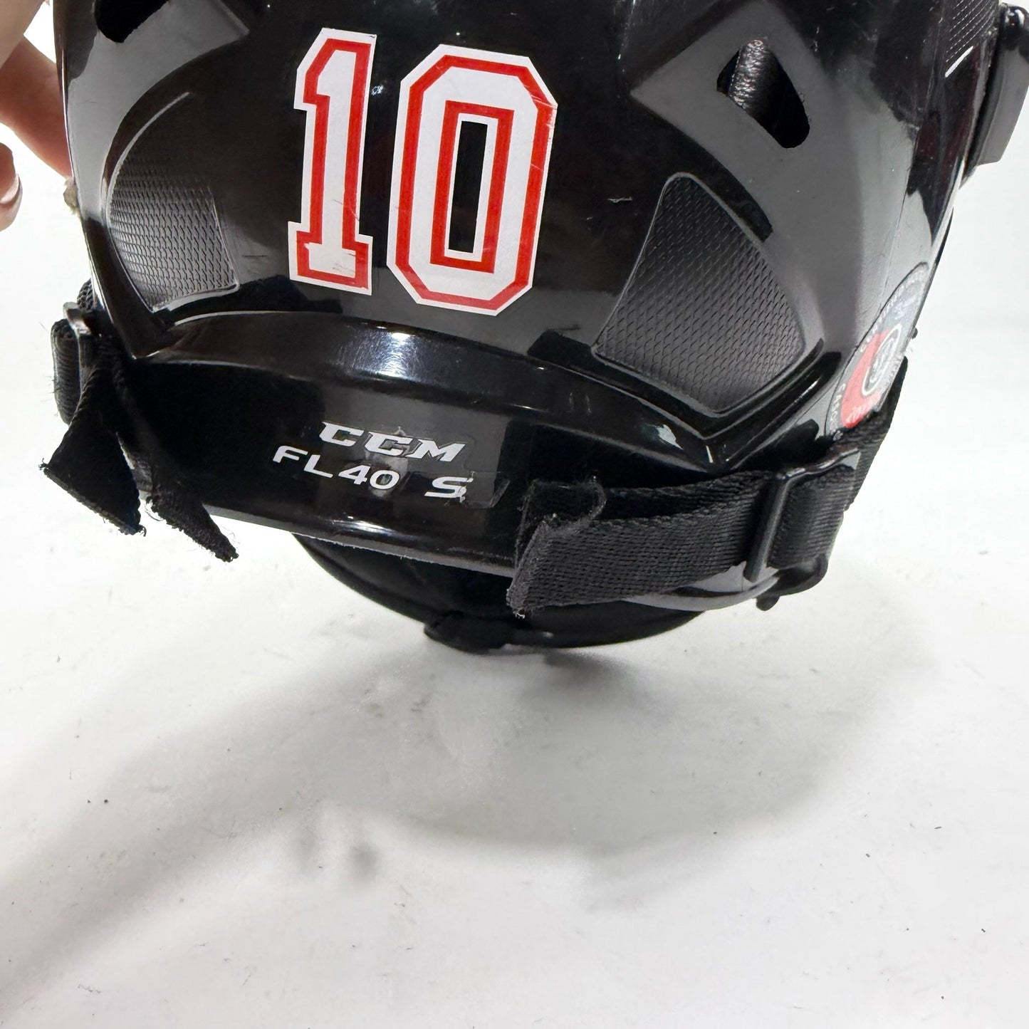 Used Black CCM FL40 Helmet Cage Combo | Senior Small | AB506