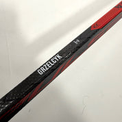 Used Left Red Bauer Pulse | 87 Flex P28 Curve Grip | Matt Gryzelcyk | BH140 - Top Flight Hockey