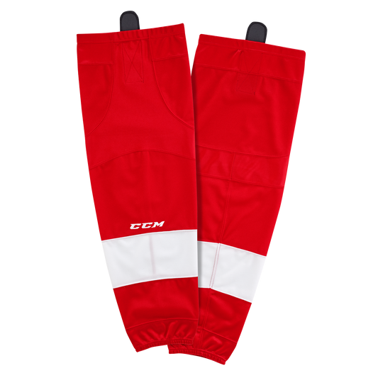 Brand New - Detroit Red Wings Home CCM Quicklite 8000 Hockey Socks - Junior - Top Flight Hockey