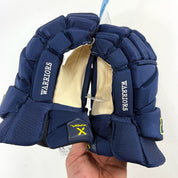 New Navy and Yellow Bauer Vapor Hyperlite Gloves | 14" | B589 - Top Flight Hockey