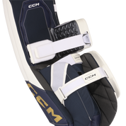New CCM White Axis 2 Goalie Pads | 33+1" | #191520438258 - Top Flight Hockey