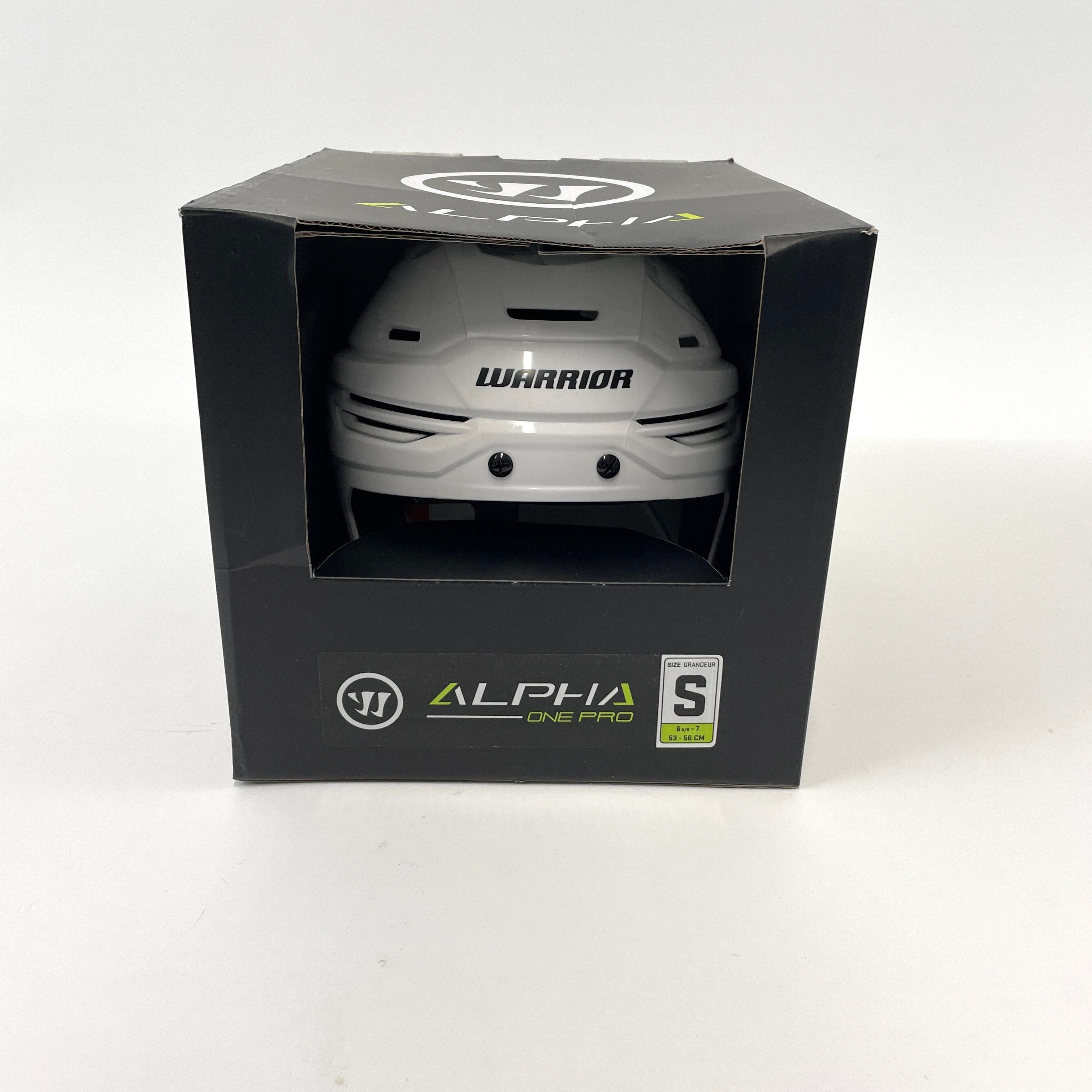 Brand New White Warrior Alpha One Pro Helmet | Senior Small - Top Flight Hockey