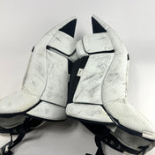 Used White Brian's Gnetik Optik X2 Goalie Pads | 33+1"