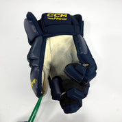 Used Stl Blues Navy CCM HGCL Gloves | 15" | D185 - Top Flight Hockey
