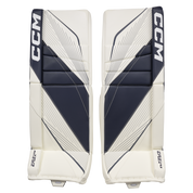 New CCM White E Flex 6.9 Goalie Leg Pads | 34+2" | #191520631598 - Top Flight Hockey