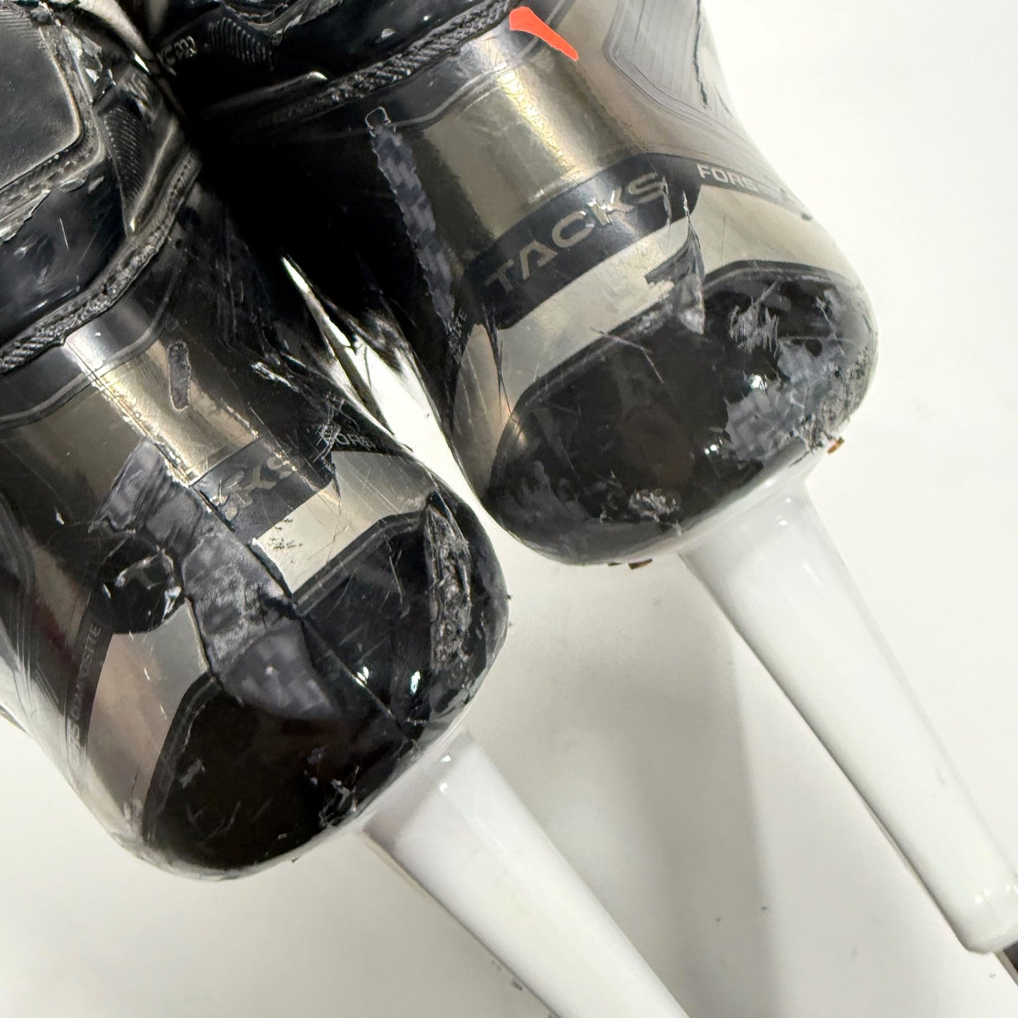 Used Black CCM Tacks XF Pro Skates | 9 D | Chicago Blackhawks Nolan Allan | BH309