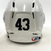 Used White CCM V08 Helmet with Oakley Short Cut Visor #43 | Senior Small | #M582