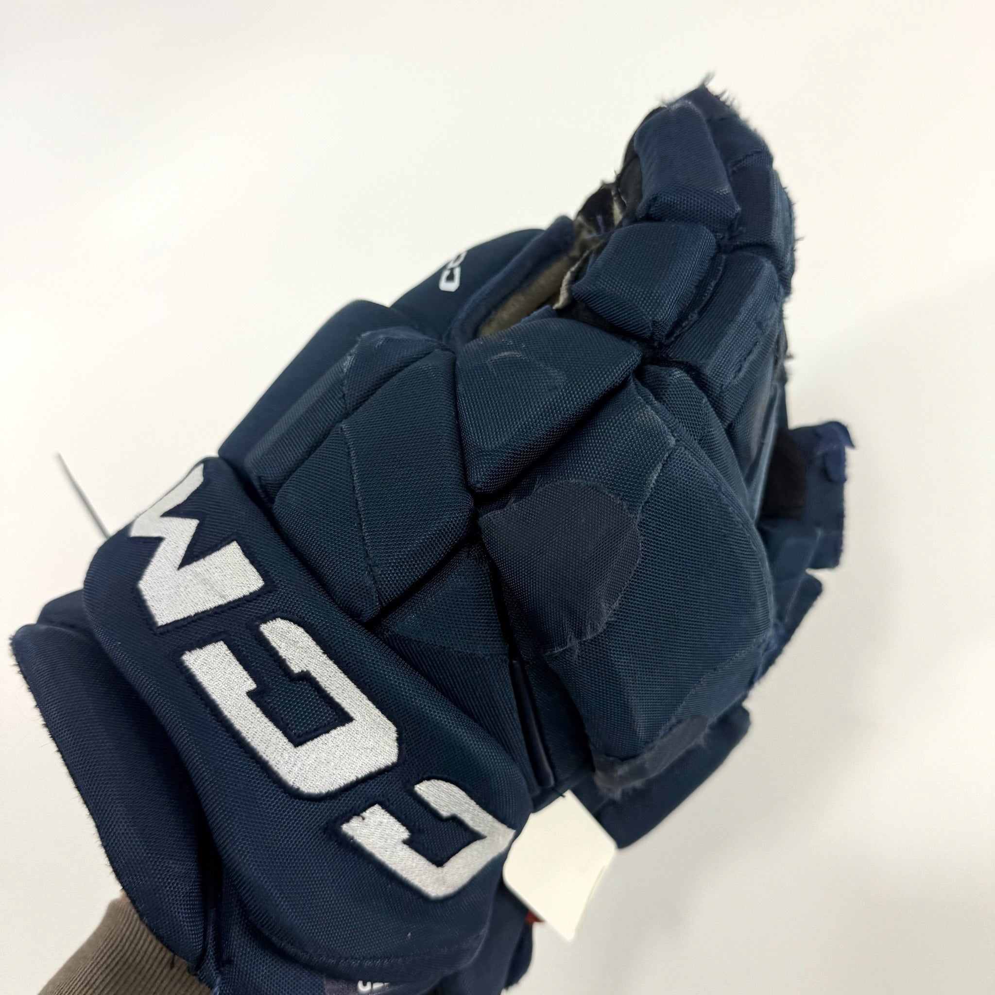 Used Navy CCM Jetspeed Pro Gloves | 14" | D356