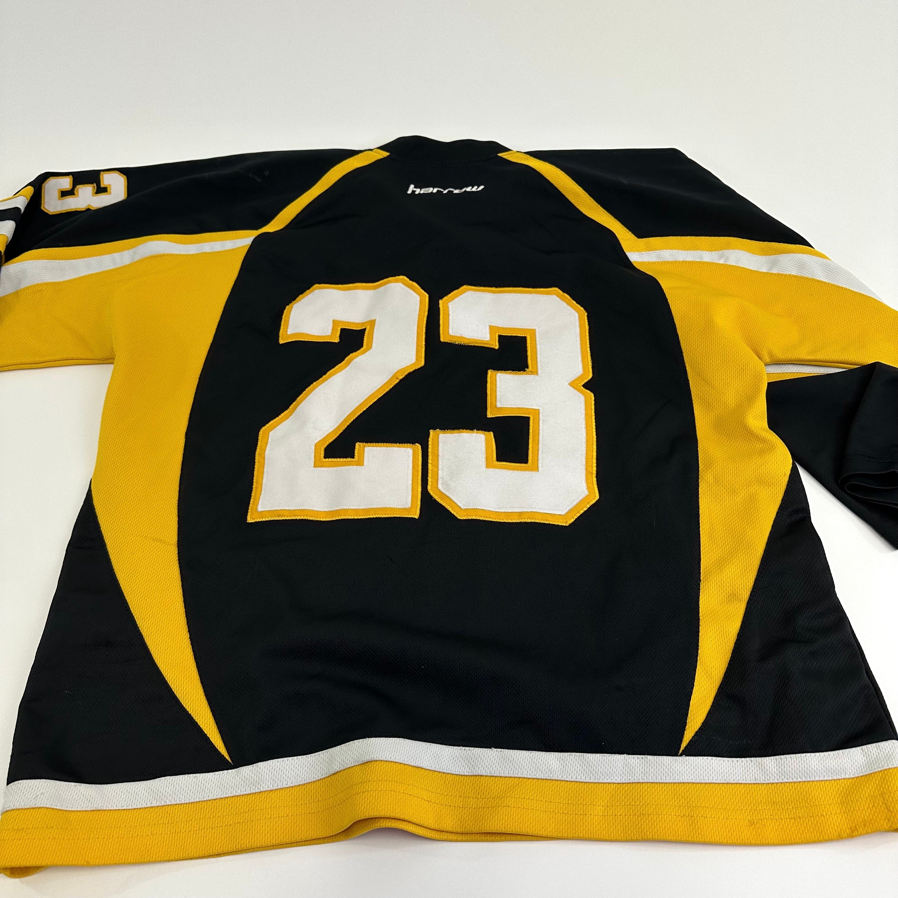 Used Adrian College Black Harrow Mens Game Jersey | Size XL | #23