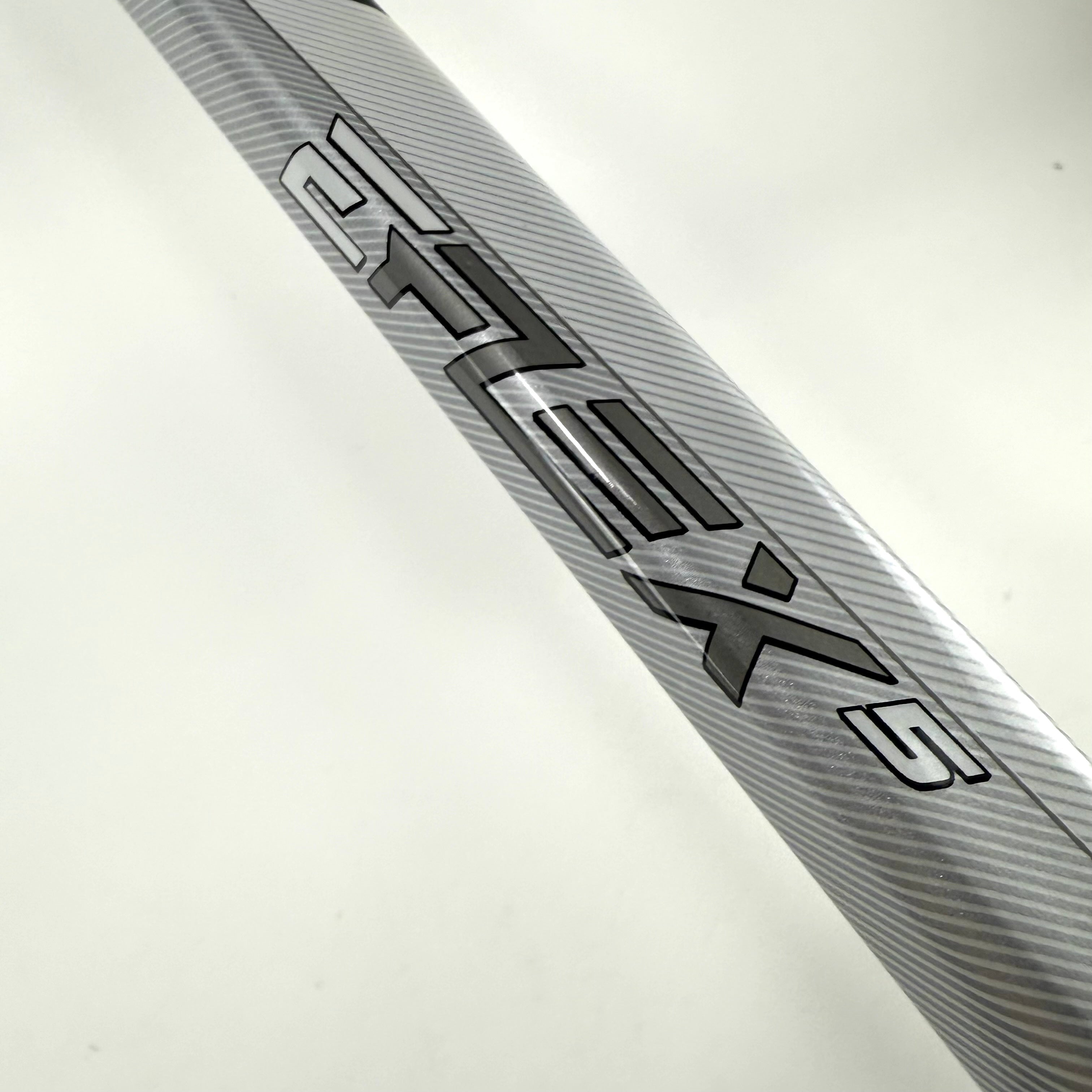 Brand New FULL RIGHT Black, White and Grey CCM Eflex 5 Goalie Stick - P4 Curve | 25" Paddle - Top Flight Hockey