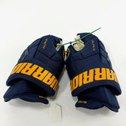 Used Navy STL Blues Warrior Alpha DX Pro Gloves | 14" | Suter | D161 - Top Flight Hockey