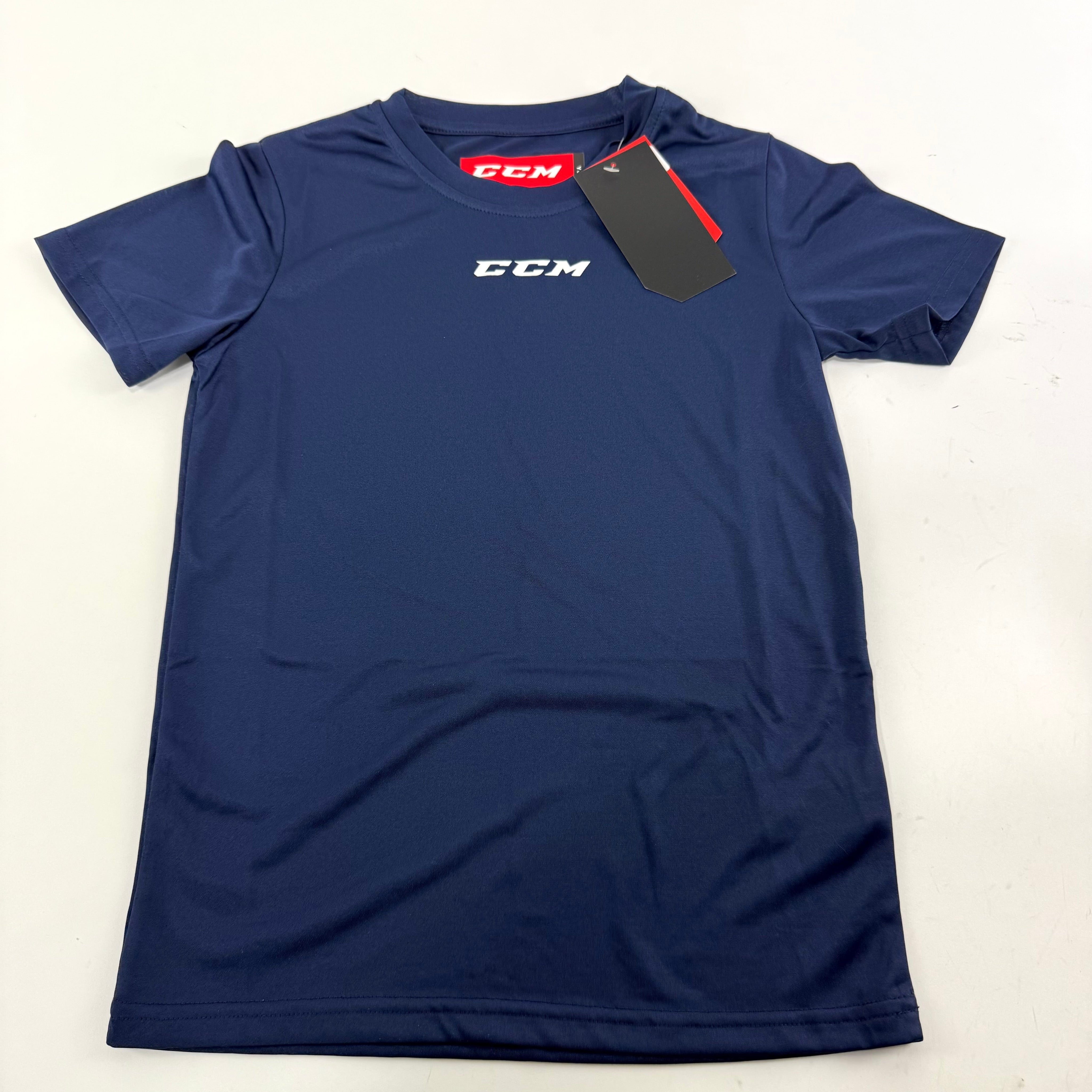 New Navy CCM Youth Price Point Dri Fit T Shirt | Youth M | #888600323930 - Top Flight Hockey