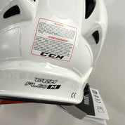 New White CCM FL 60 Helmet | Medium - Top Flight Hockey
