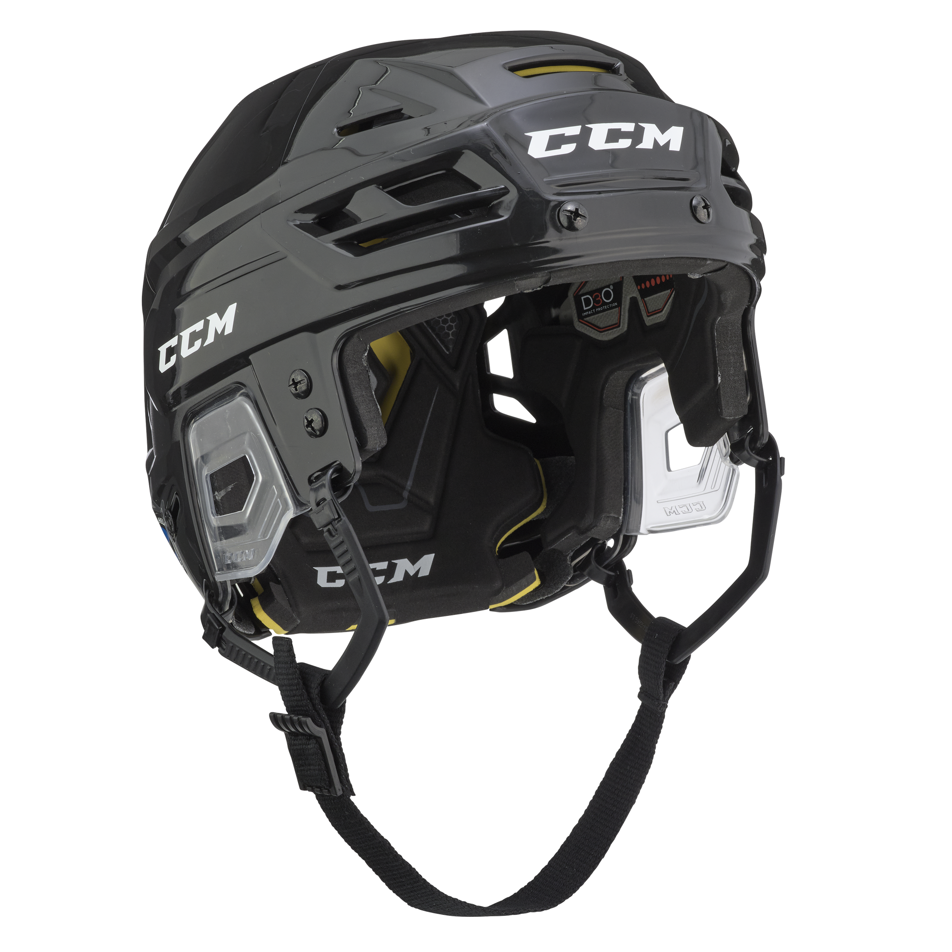 New Black Senior Small CCM Tacks 310 Helmet Retail - Top Flight Hockey