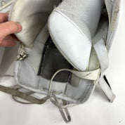 Used White Vaughn XFP Goalie Pads | 31 +2" - Top Flight Hockey