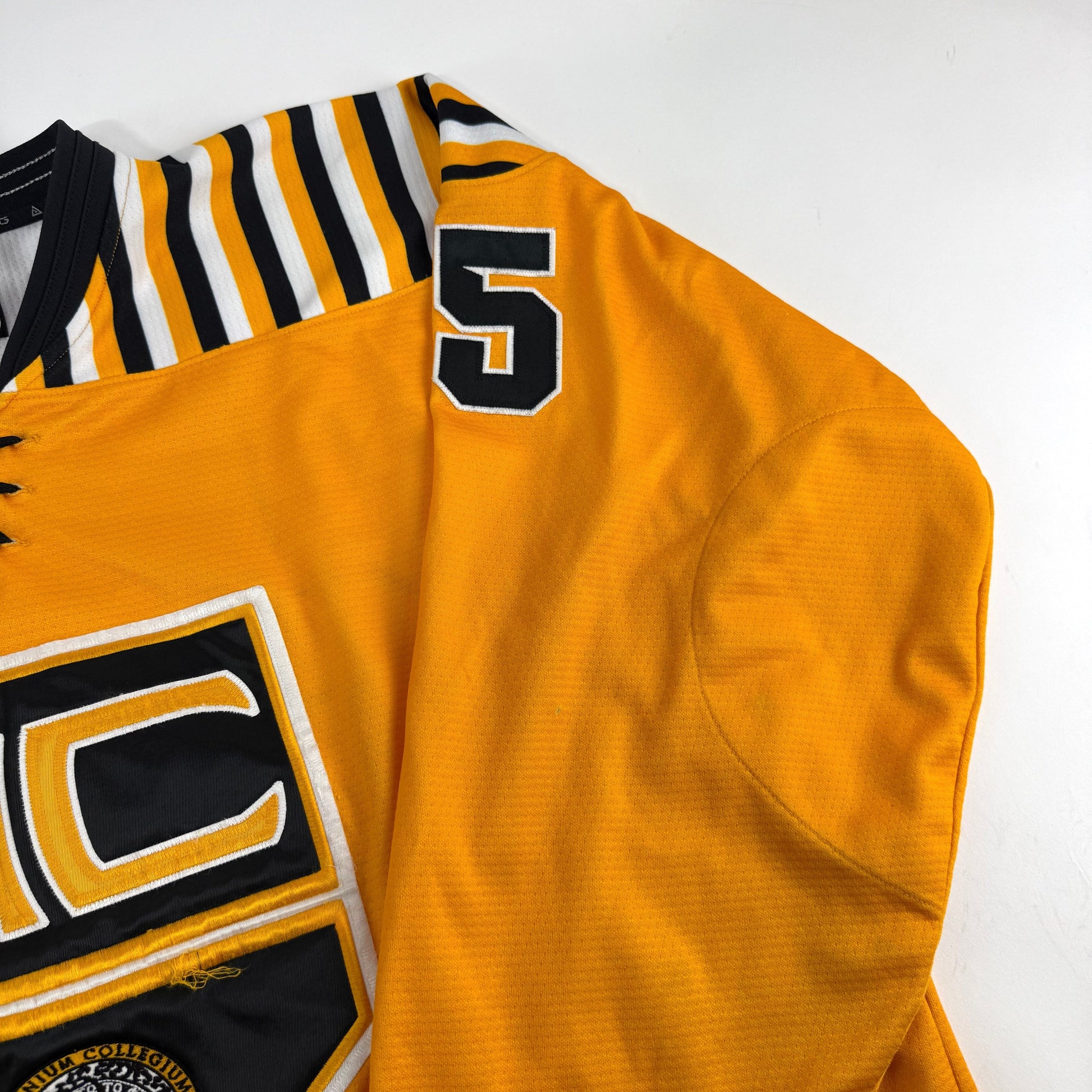 Yellow JOG Adrian College Game Jersey | Size 52 | Cruz #25 - Top Flight Hockey