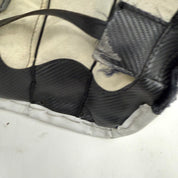 Used White and Black Vaughn Velocity 7400 Goalie Pads | 34 +1" - Top Flight Hockey