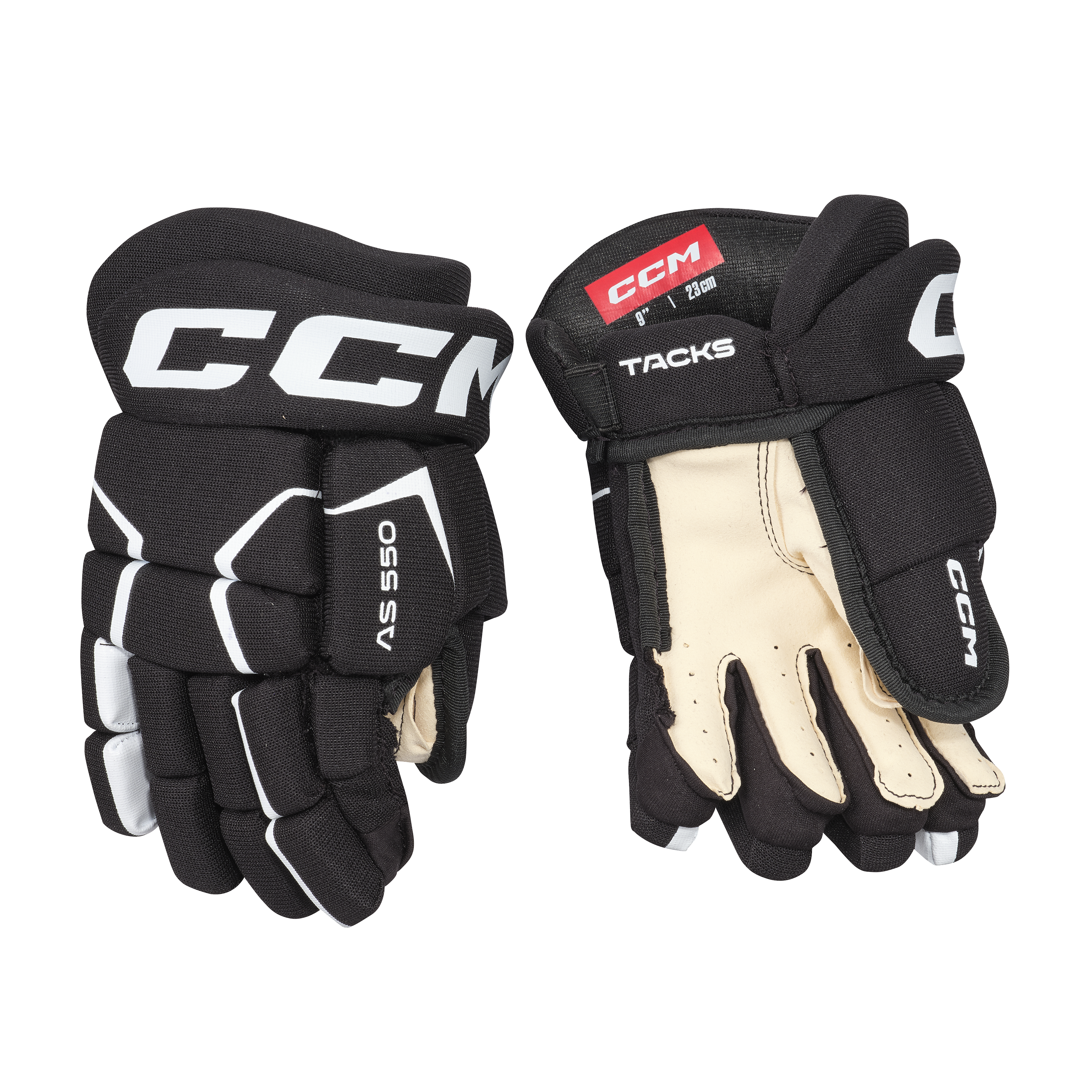 New CCM AS550 Gloves Youth Size 9"