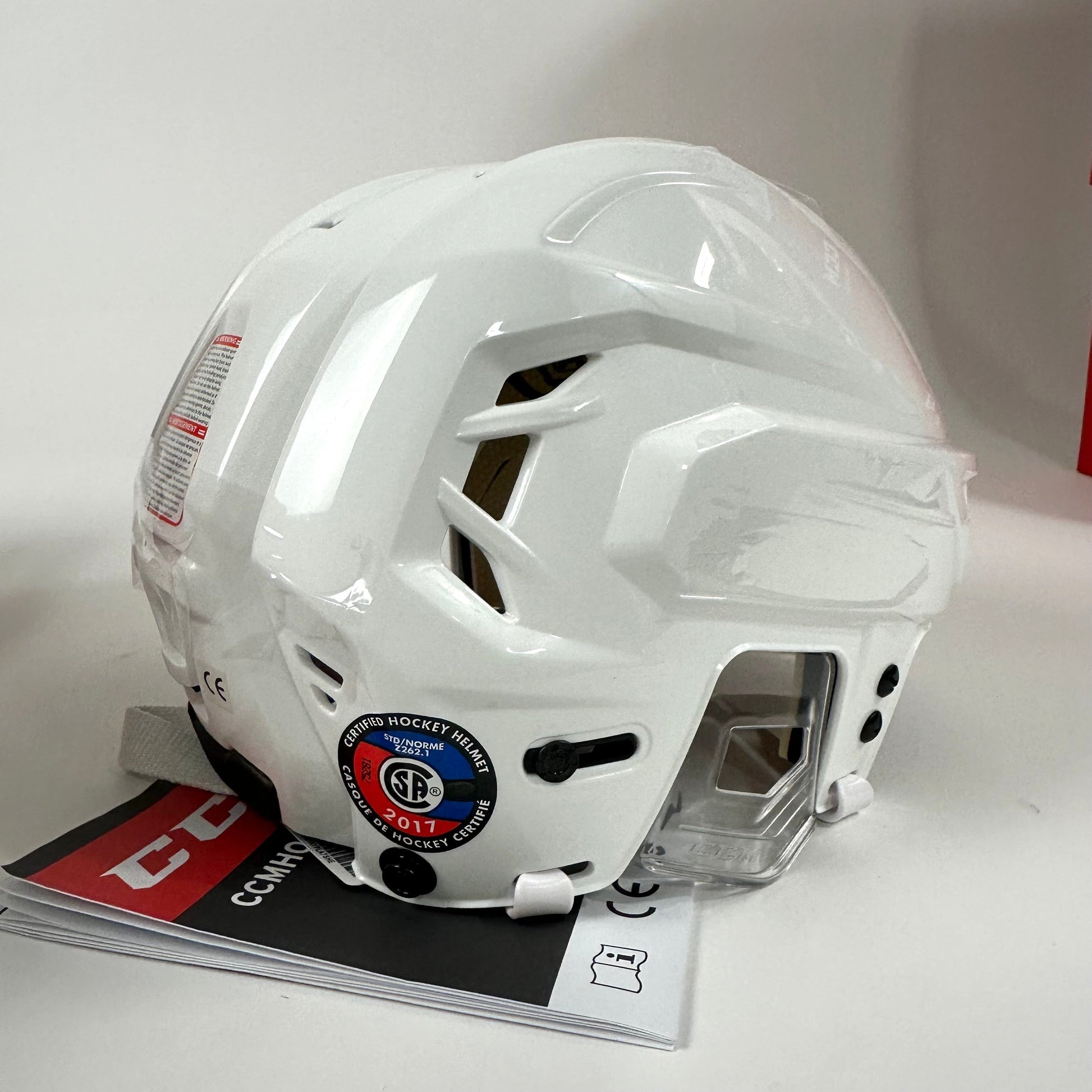 Brand New CCM Tacks 110 Helmet In Box - White - Large - #CCM402 - Top Flight Hockey
