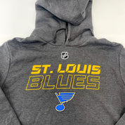 Brand New Player Issued Dark Grey St. Louis Blues Fanatics Pro Hooded Sweatshirt