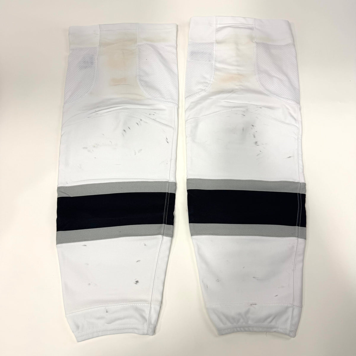 Used White LA KINGS Adidas Socks | Senior XL | Anze Kopitar