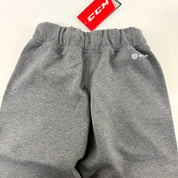 New Dark Grey CCM Youth Premium Tapered Fleece Pant | Youth XS | #191520015602 - Top Flight Hockey