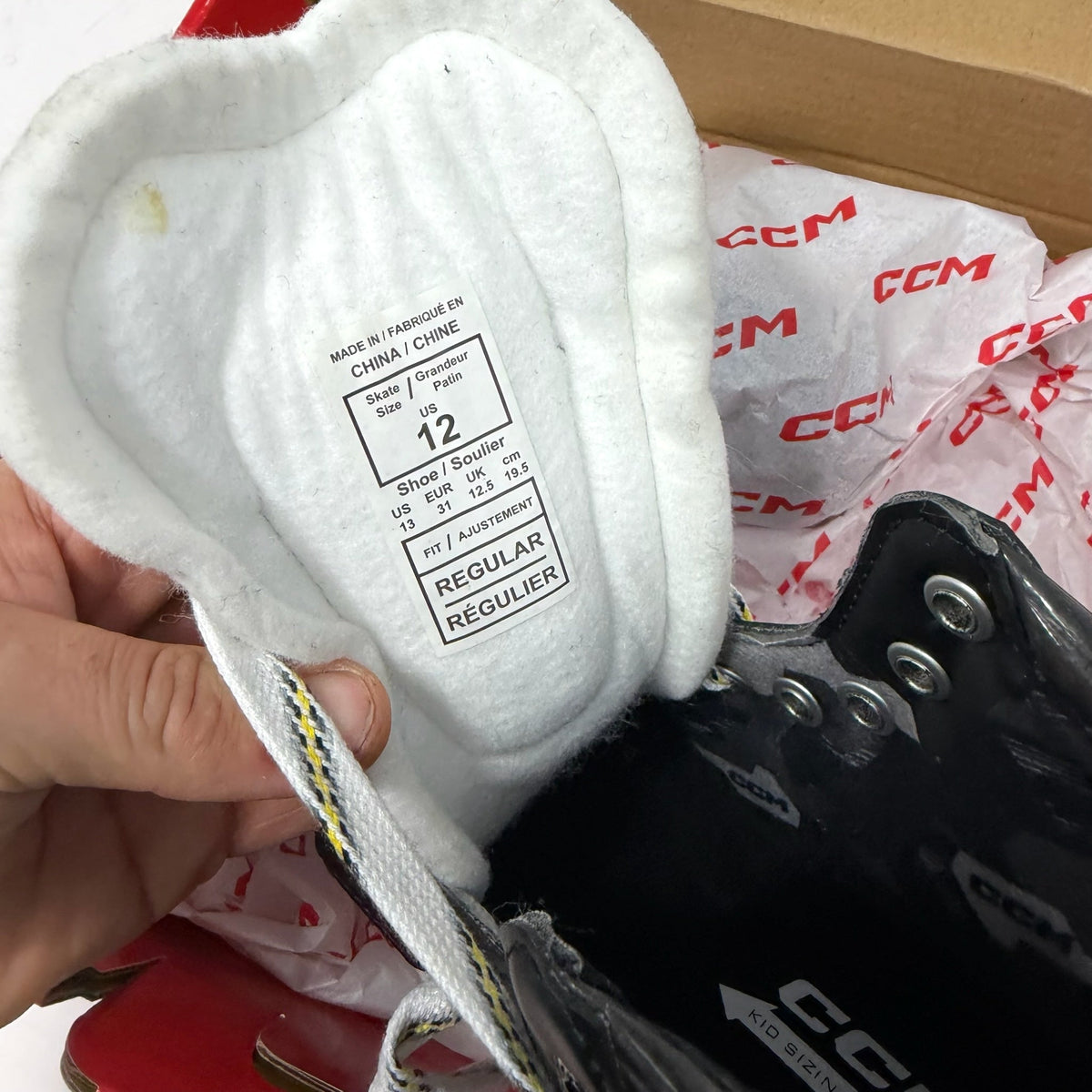 New CCM Super Tacks AS-V Skates | Size Youth 12 Regular - #AB117 - Top Flight Hockey