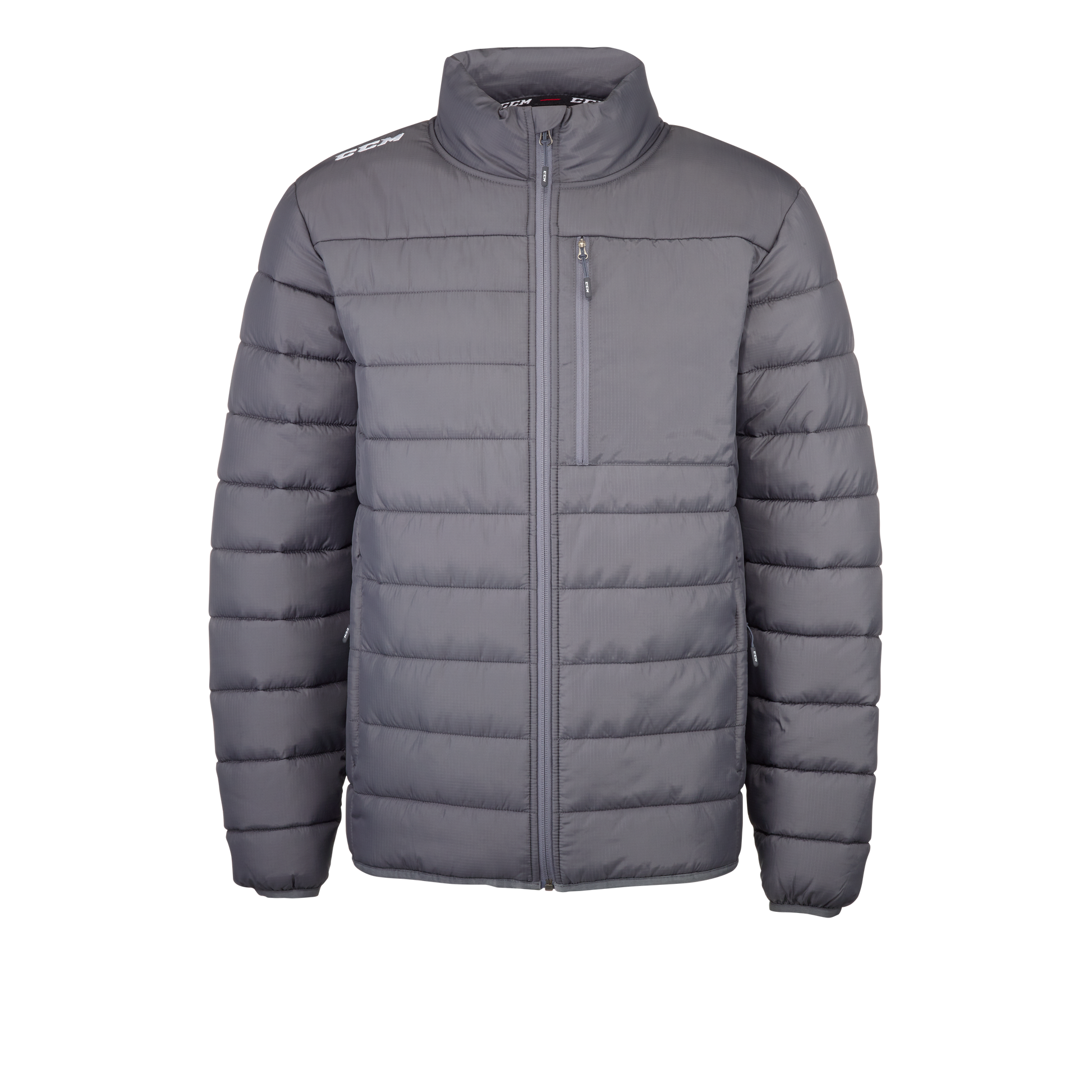 New CCM Charcoal Team Quilted Winter Jacket | Senior M | #191520014704 - Top Flight Hockey
