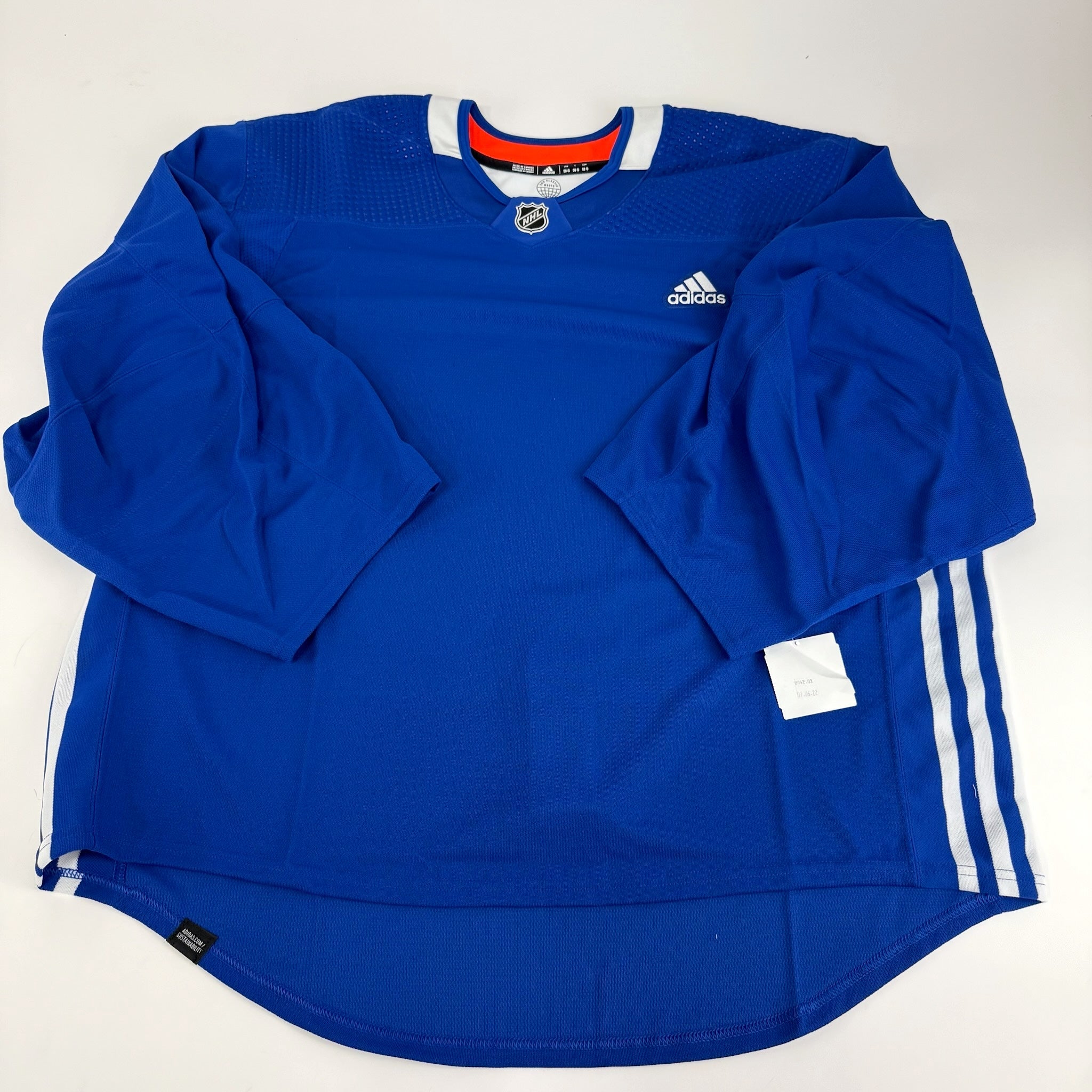 Brand New MIC PrimeGreen Royal Blue Adidas Practice Jersey - Size 58G - Top Flight Hockey