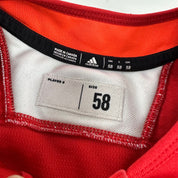 BLANK NO # - NEW Red Chicago Blackhawks Practice Jersey - Adidas MIC Size 58
