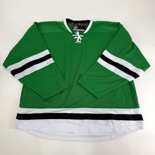 New Green Troy Blank MIC Game Jersey | Large - Top Flight Hockey