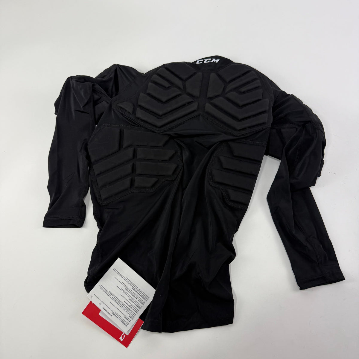 New Black Youth Padded Goalie Long Sleeve Shirt | Junior L/XL | #191520511517
