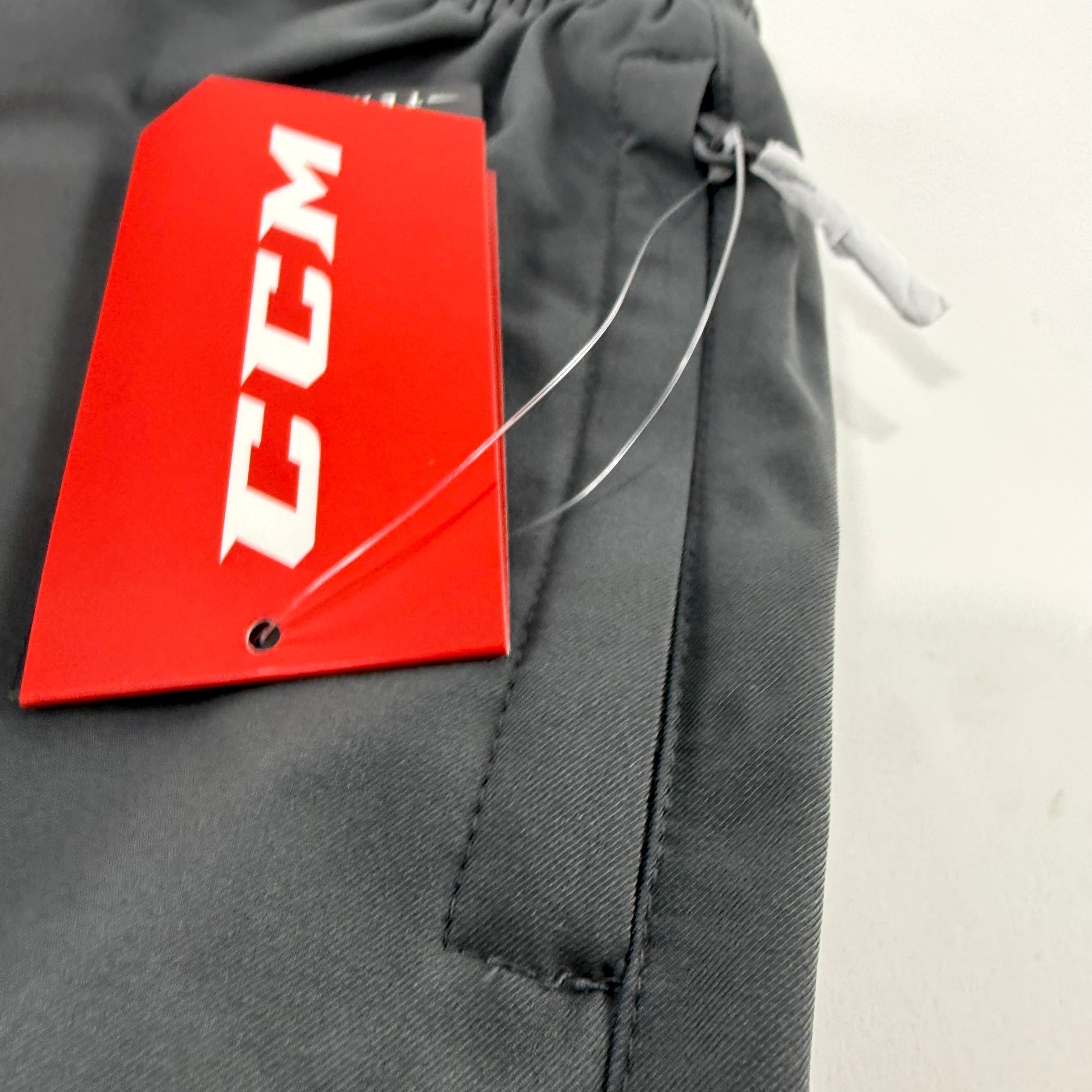 New Charcoal CCM Youth Hockey Warm Up Pants | Youth L | #888600716183 - Top Flight Hockey