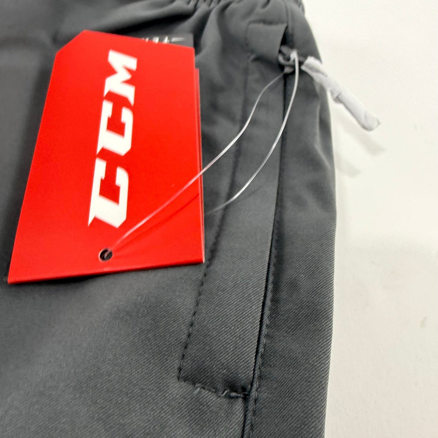 New Charcoal CCM Youth Hockey Warm Up Pants | Youth L | #888600716183 - Top Flight Hockey