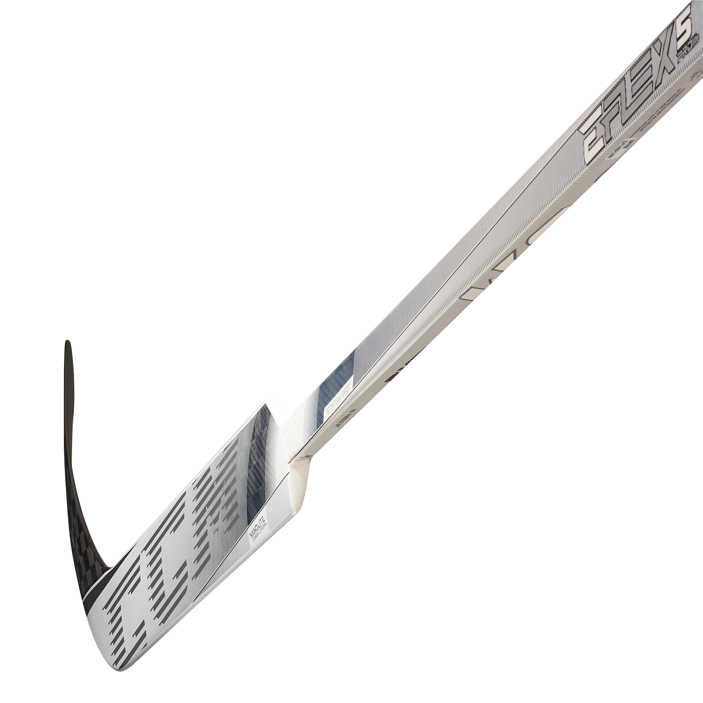 New Full Right CCM Black/White E Flex 5 Pro Lite Goalie Stick | P4 Curve 24" | #191520423391