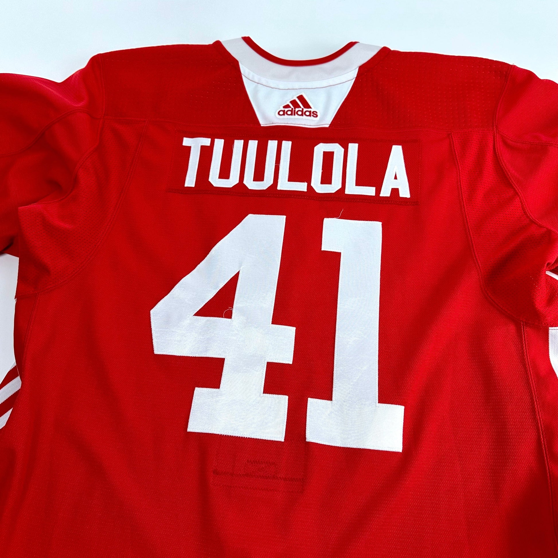 TUULOLA #41 - Red Chicago Blackhawks Practice Jersey - Adidas MIC Size 58 - Top Flight Hockey