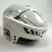 Brand New Large White CCM Fitlite Helmet - Top Flight Hockey