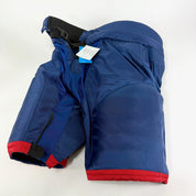 New Navy and Red Bauer Pro Custom Pants | Bortuzzo | L+2” - Top Flight Hockey