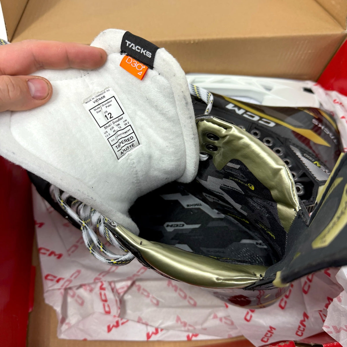 New CCM Tacks ASV Pro Skates | Size 12 Tapered | F433 - Top Flight Hockey